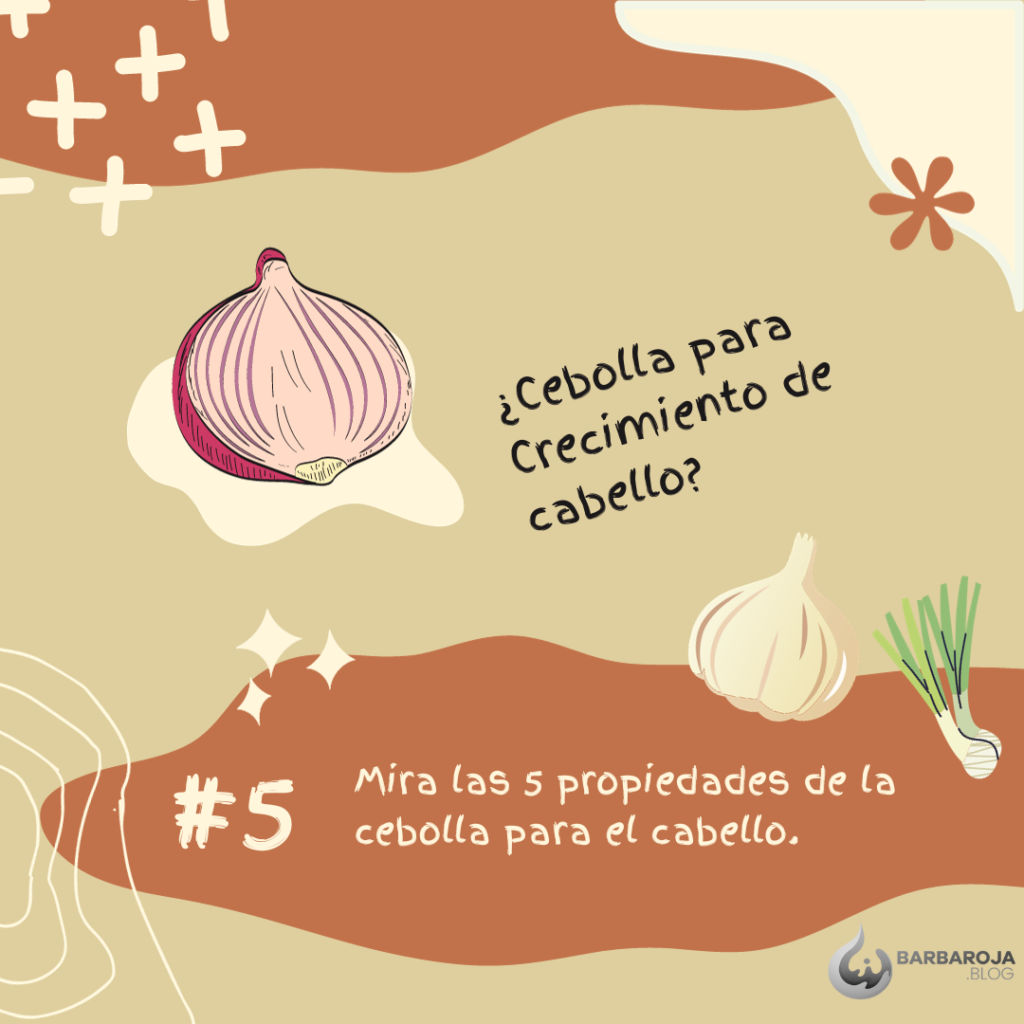 Cebolla para crecimiento de cabello